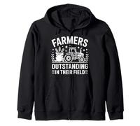 Farmers Outstanding In Their Field Corn Zip Hoodie