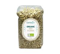 Farmgio Organic Oat Flakes 2 X (500 g) | Vegetarians & Vegans | Certified Organic Agriculture | ZERO Preservatives or Additives!