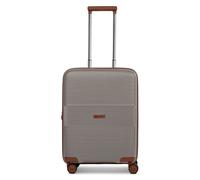 Farmhood Eco Edition Hard Shell Cabin Suitcase Sustainable Small Cabinet Trolley 40 x 22 x 55 cm with Expansion Pleat Expandable from 44 to 50 Litres Ultra Light Only 2.9 kg, cappuccino, Koffer S (55
