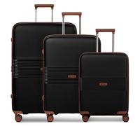 Farmhood Eco Edition 02 4 wheels Suitcase set 3-piece with expansion pleat black