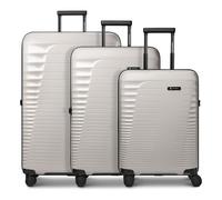 Farmhood Eco Edition 4 wheels Suitcase set 3-piece with expansion pleat beige