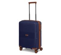Farmhood Eco Edition Hard Shell Cabin Suitcase Sustainable Small Cabinet Trolley 40 x 22 x 55 cm with Expansion Pleat Expandable from 44 to 50 Litres Ultra Light Only 2.9 kg, navy, Koffer S (55 cm
