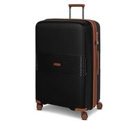 Farmhood Eco Edition Large Hard Shell Check-in Suitcase Sustainable XL Trolley 50 x 32 x 76 cm with Expansion Pleat Expandable from 114 to 120 Litres Ultra Light Only 4.5 kg, black, Koffer L (77 cm