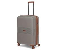 Farmhood Eco Edition Medium Hard Shell Suitcase Sustainable Trolley 45 x 28 x 67 cm with Expansion Pleat Expandable from 72 to 80 Litres Ultra Light Only 3.6 kg, cappuccino, Koffer M (67 cm