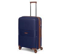Farmhood Eco Edition Medium Hard Shell Suitcase Sustainable Trolley 45 x 28 x 67 cm with Expansion Pleat Expandable from 72 to 80 Litres Ultra Light Only 3.6 kg, navy, Koffer M (67 cm) erweiterbar