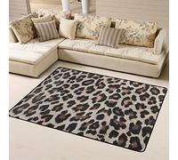 Farmhouse Area Rugs For Living Room 160x120 Cm, Leopard Print Print Print Throw Rugs Non Skid Microfiber Rug For Bedroom Washable Soft Shaggy Large Area Rugs For Dining Room Decor Kitchen Indoor