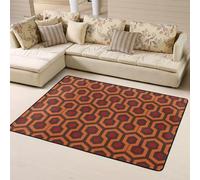 Farmhouse Area Rugs For Living Room 160x120 Cm, Shining Overlook Print Throw Rugs Non Skid Microfiber Rug For Bedroom Washable Soft Shaggy Large Area Rugs For Dining Room Decor Kitchen Indoor