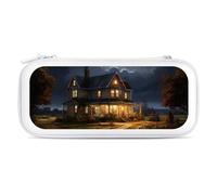 Farmhouse at Night Printed Slim Carrying Case for Switch Hard Portable Protective Cover for Game Card