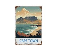 Farmhouse Bathroom Decor Wall Art Funny Bathroom Wall Decor Signs,Cape Town South Africa,Tin Sign Home Decor(30x40cm)12x16 inch-O56