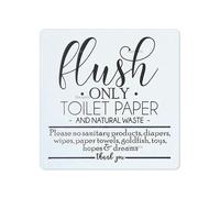 Farmhouse Bathroom Signs Decor-Flush Only Toilet Paper Sign-Funny Bathroom Wall Art Powder Room Decor-Guest Bath Decor Bathroom Signs Metal Tin Sign Wall Decor 8 * 8 in