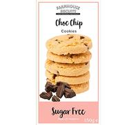 Farmhouse Biscuits - Sugar Free Chocolate Chip Cookies 150g (6 Pack)