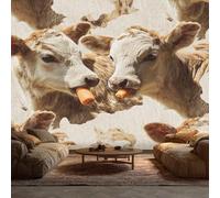 Farmhouse Cattle Wallpaper 100 X 70 cm