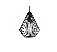 Farmhouse Chandelier American Restaurant Pendant Lamp Single Head E27 Adjustable Height Iron Cage Hanging Light Industrial Retro Indoor Lighting Chandelier Minimalist Dining Room Ceiling Pendant Light