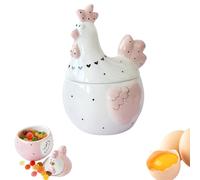Farmhouse Chicken Cookie Storage Jar with Lid, Decorative Hen Canister for Biscuits and Eggs, Charming Kitchen Decor, for Poultry Lovers