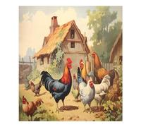 Farmhouse Chicken Coop Dishwasher Magnet Cover Waterproof Magnectic Sticker Refrigerator Magnet Decor Home Cabinet Decals Appliances Stickers for Home Decor Kitchen Decoration 23"x26"
