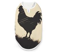 Farmhouse Chicken Dog Shirt Quick Dry Breathable Pet T-Shirt Soft Stretchy Sleeveless Vest Dog Apparel L