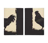 Farmhouse Chicken Passport Card Holder Travel Passport Covers Case Pu Passport Book Cover Passport Wallet Cover Case Passport Protective Cover Unisex Passport Protector, style, 20.3x13.8cm