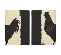 Farmhouse Chicken Passport Holder, ID Card Protector Case Passport Holder with Slot Passports Travel Wallet Document Cover for Women And Men