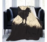 Farmhouse Chicken Throw Blankets Flannel Blanket Warm Cozy Bed Blanket Lightweight Soft Blankets for Couch Sofa Bed Chair Home Decor 80"X60"