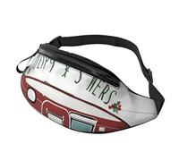 (Farmhouse Christmas) Fanny Pack Waist Bag Adjustable Shoulder Strap Bum Bag for Men Women Travel Hiking Running