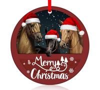 Farmhouse Christmas Ornaments - Hanging Western Xmas Ornaments Supplies, Farm Animal Tree Decorations, Horse Gifts & Holiday Decor for Women & Men