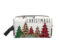 Farmhouse Christmas Print Travel Bag Toiletry Makeup Organizer for Women and Men, Large Capacity for Cosmetic, Accessories, Toiletries, Shampoo, and Essentials