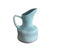 Farmhouse Decor Ceramic Flower Vase, Teapot Shaped Ceramic Vase With Handle For Hydroponic Fresh Flowers Decorative Ornament, for Kitchen and Dining Shelf Decor
