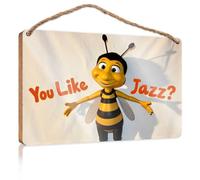 Farmhouse Decor Signs Bee'S Jazz Question Wooden Sign Fall Office Decor Bedroom Decorations(23X35CM)