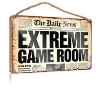 Farmhouse Decor Signs Extreme Game Room: The Daily News Wooden Sign Fall Office Decor Bedroom Decorations(20X30CM)