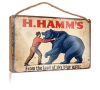 Farmhouse Decor Signs Hamm's Beer: from The Land of Sky Blue Water. Door Decor Bar Decor and Accessories(23X35CM)