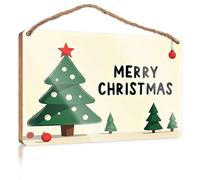 Farmhouse Decor Signs Merry Christmas! Door Decor Bar Decor and Accessories(20X30CM)