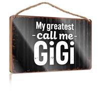 Farmhouse Decor Signs My Greatest Call Me Gigi. Door Decor Bar Decor and Accessories(20X30CM)