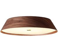 Farmhouse Decoration Home Dimmable LED Flush Mount Ceiling Light Bronze 17 INCH Rustic Round Wood for Hallway Vintage Large Ceiling Lamp for Bedroom Kitchen Island Living Room