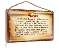 Farmhouse Door Decor Prayer: A Prayer To Bahon From Af. Bar Signs For Man Cave Pool Decorations Outdoor(20X30CM)