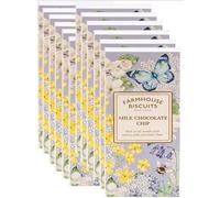 Farmhouse English Biscuits Delicious Flavours of Milk Chocolate Chip Strawberry Clotted Cream 150g, Perfect loving Gift on Mothers, Fathers day (Pack of 12 (150g), Chocolate Chip)