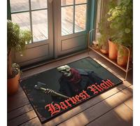Farmhouse Front Porch Decor Harvest Night: The Grim Reaper'S Warning Doormat Bar Decor For Home Home Decor For Men(40X60CM)