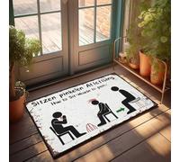Farmhouse Front Porch Decor How To Sit: From Mouth To Pain Doormat Bar Decor For Home Home Decor For Men(40X60CM)