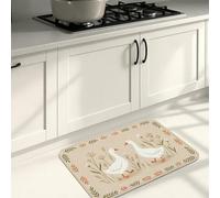 Farmhouse Goose Kitchen Mats for Floor, Rustic Country Style Soft Mats, Spring Cushioned Comfort Washable Decor Rugs for Kitchen Sinks Laundryroom Bathroom 16x24 Inch