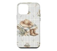 Farmhouse Hat Boots Sheep Hedgehog Country Watercolor Case for iPhone 12 mini