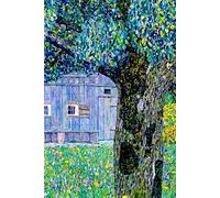 Farmhouse in Upper Austria - Gustav Klimt - Notebook: 120 Lined Pages 6" x 9" Journal Diary Notepad