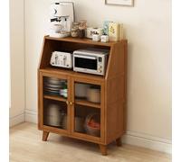 Farmhouse Kitchen Pantry Cabinet with Doors & Drawers Versatile Wooden Storage Cupboard for Dining Room & Living Room Stylish Brown 68cm (26.8in)