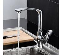Farmhouse Kitchen Sink Tap, Swivel Brass Faucet for Bar & Bathroom, Tall Mixer Tap in Black/Chrome/Gold/Green/Red/Orange - Commercial Quality, Stylish Design LWX