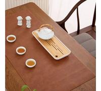 Farmhouse Leather Table Runner 30 35 CM Wide - Waterproof & Heat Resistant Table Cloth For Rectangle Table/ Home Party Decor/ Tea Tables/ Coffee Tables(35x200cm)