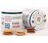 Farmhouse Luxury Traditional 12 Days of Christmas Biscuits with mixed variety of Fruit & Spice, Orange with Dark Chocolate Chunks, Honey & Oat Flavour in beautiful Tin 450g Perfect for Gifting on Xmas