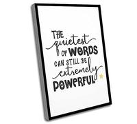 Farmhouse Master Bedroom Decor,Wall Art Bedroom,The Office Home Decor,The Quietest Of Words Can Still Be Extremely Powerful,Gift Ideas,Typography Wall Art,Home,Positive Quote,12x16 Inch UnFramed Wall