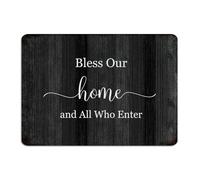 Farmhouse Metal Sign Bless Our Home And All Who Enter Wall Decor Aluminum Tin Signs for Gate Kitchen Home Art Poster Gift for Terrace 10x14 Inch