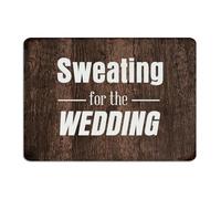 Farmhouse Metal Tin Sign Sweating for The Wedding Wall Decor Garage Signs for Backyard Coffee Bar Lounge Art Poster Gift for Front Door 10x14 Inch