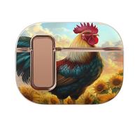 Farmhouse Rooster Headphone Case Compatible with Airpod Pro 2 Protective Cover Cute Hard Case