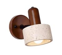 Farmhouse Rustic Yellow Travertine Bathroom Light Modern Stwall Sconce Hardwired Wall Mounted Lamp Mid Century Lighting for Bedroom Living Room Bedside