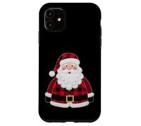 Farmhouse Santa Cozy Red Buffalo Check Holiday Case for iPhone 11